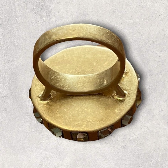 Womens Fashion Ring Lia Sophia Pale Blue stone. Statement ring - Picture 4 of 6